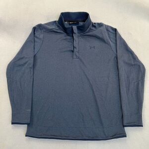 Mens Under Armour Golf 1/4 Snap Blue Midweight Pullover Sweatshirt Size‎ XXL 2XL